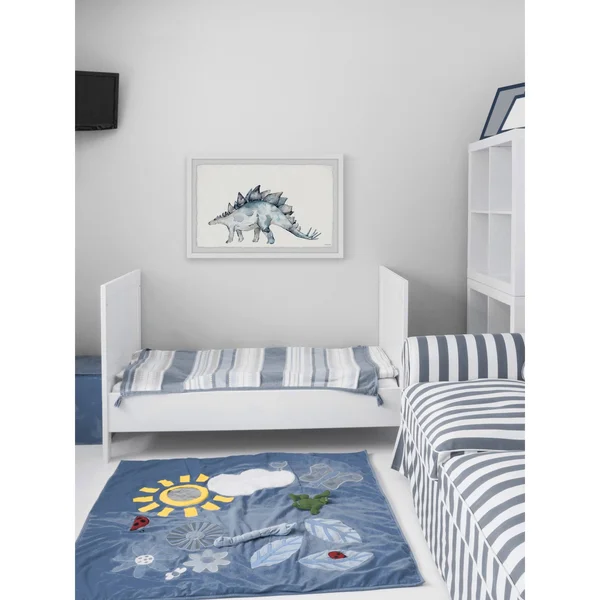Marmont Hill Spiked Dinosaur Framed Wall Art - Size: 30 inch x 45 inch