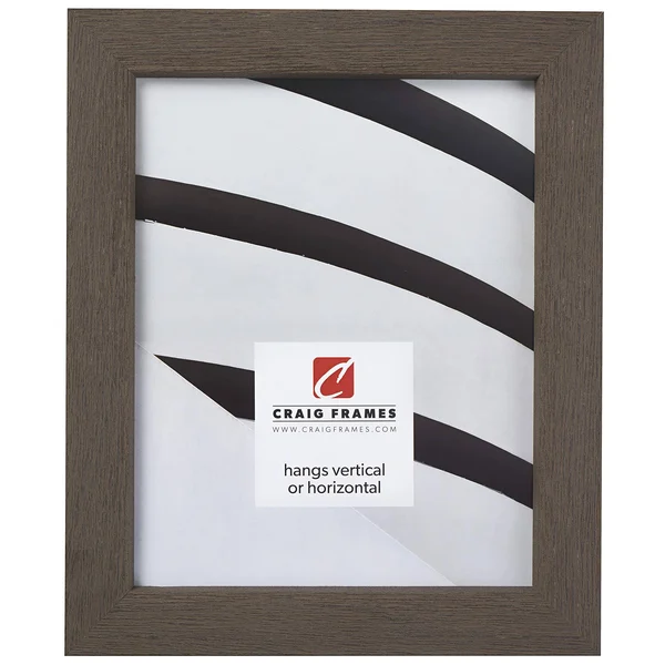 Craig Frames Gesso - Gray Plain Wooden Picture Frame, 16 by 24-Inch