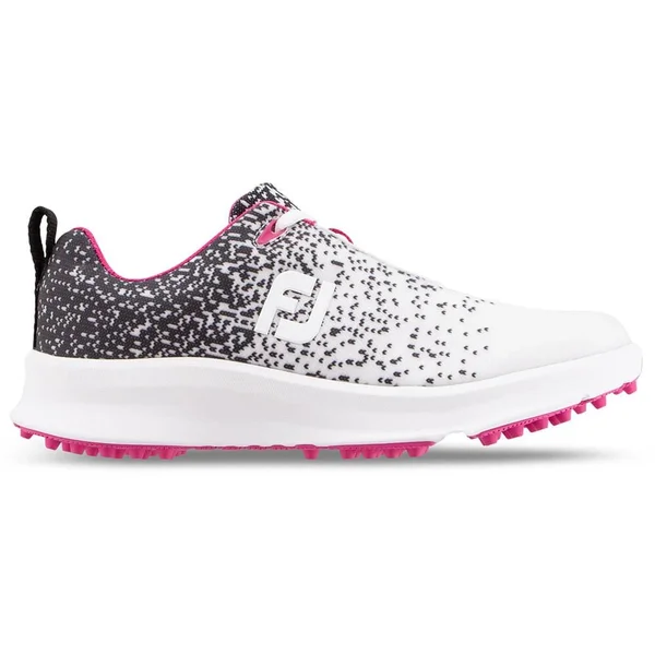 FootJoy FJ Leisure Women's Golf Shoes Black/White : 10 M