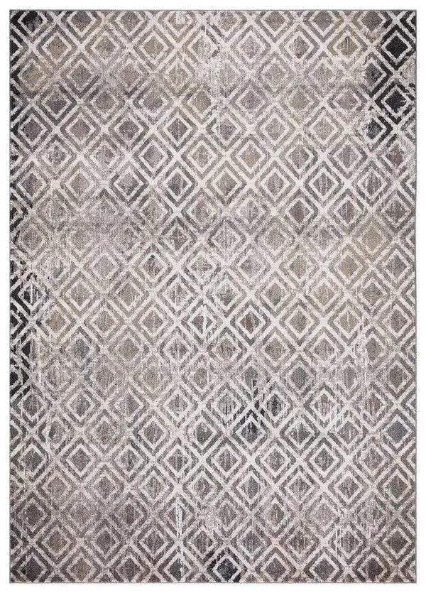Concord Global Trading Vintage Collection Diamonds Beige 8 ft. x 11 ft. Geometric Area Rug