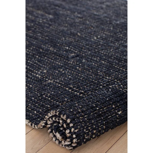 8'x10' Marlowe Jute Area Rug Charcoal Gray/Natural - Anji Mountain