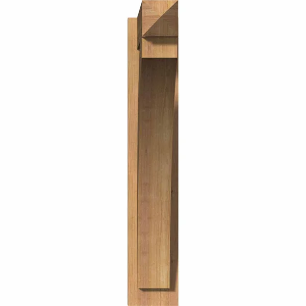 Ekena Millwork OUT06X24X32THR03SWR 5 1/2x22W x 24x22D x 32x22H Thorton Smooth Arts and Crafts Outlooker, Western Red Cedar