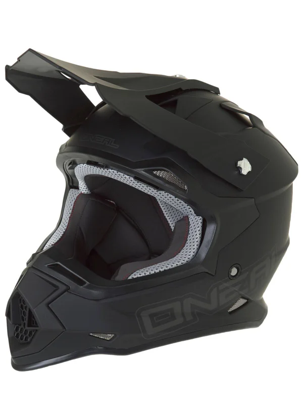 O ́Neal 2series RL Flat Motocross Helmet, Black, Size Xs