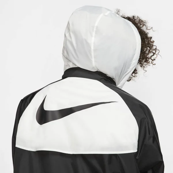 Nike Men's Sportswear Hooded Windrunner Jacket - Black/White