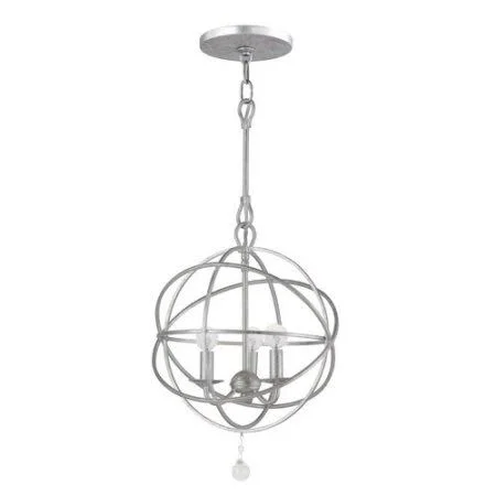 Gregoire 3-Light Mini Chandelier Finish: Olde Silver