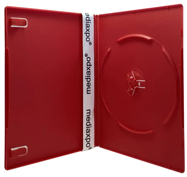 CheckOutStore 100 Slim Solid Red Color Single DVD Cases 7mm