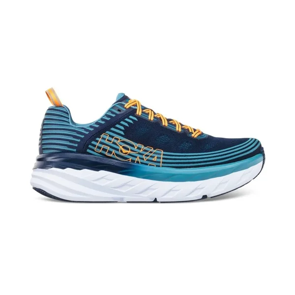 Hoka One One, Bondi 6, Men's Lead/Majolica Blue, 9