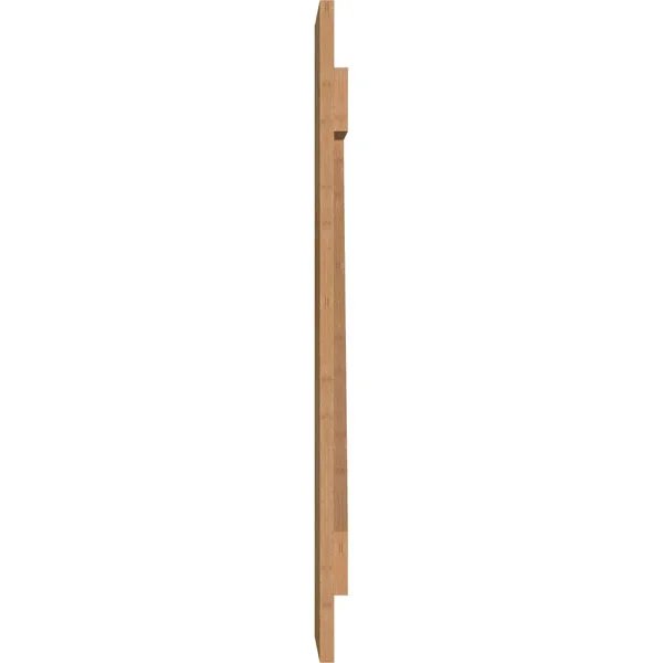 10 3/4x22W x 35x22H TimberCraft Two 5 3/8x22 Boards Joined Board-n-Batten Shutters w/Z-Bar, Rough Sawn Western Red Cedar (Per Pa