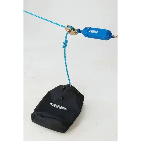 Werner L120030 30ft 2-Man Rope Horizontal Lifeline System - D-Bolt ANCHOR, Rope Tensioner