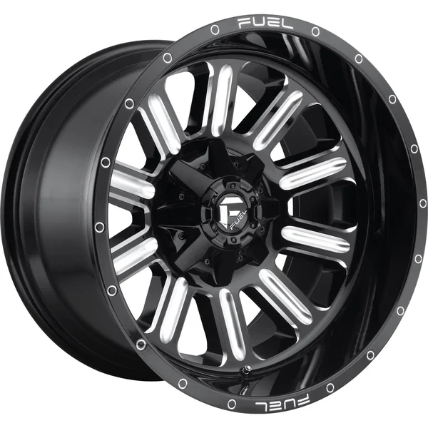 Fuel Hardline D620 18x9 Gloss Black Milled 6x120 20 Offset