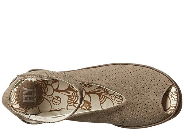 Fly London YALA Perf (Khaki Cupido/Mousse) Women's Shoes