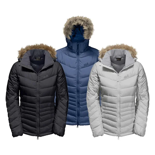 Jack Wolfskin Womens Selenium Bay Down Jacket Granite M