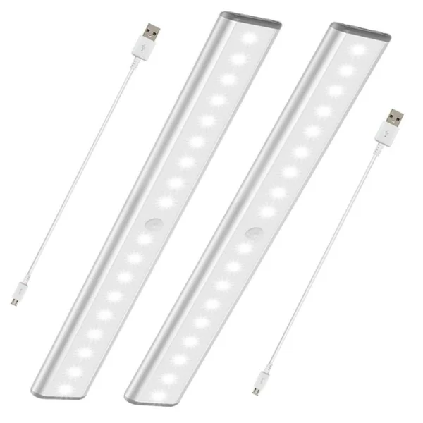 RXWLKJ Stick-on Anywhere Portable Closet Lights Wireless 18 LED Under Cabinet Lighting