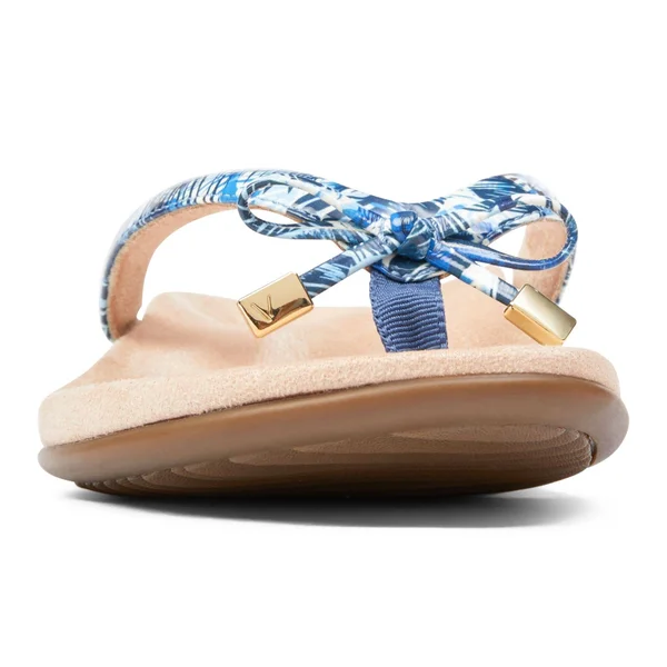 Vionic Bella II Women's Sandals Blue Palm : 8.5 M
