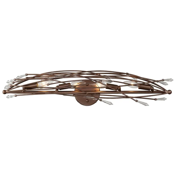 Offshoot 4-Light Bath Light Bronze Rogue Decor 611530