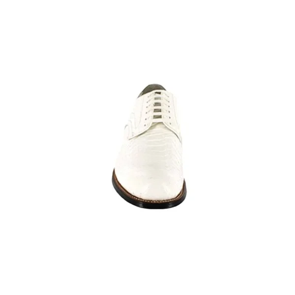 Stacy Adams Madison Anaconda Men's Oxford - White Size 9