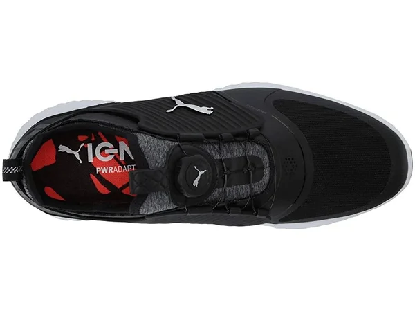Puma Ignite PWRADAPT Caged Disc Black Golf Shoes