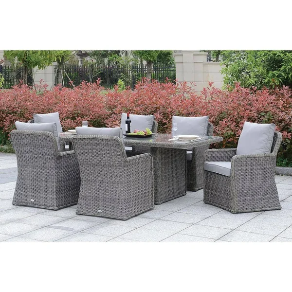 Furniture of America Bowdon Patio Dining Table