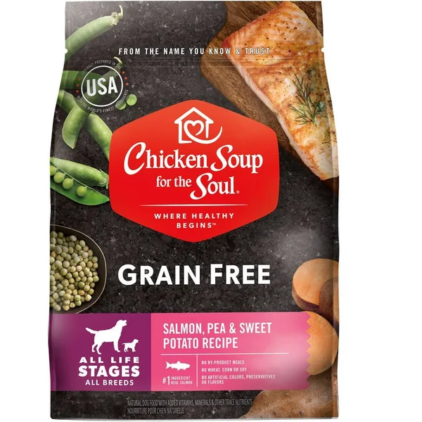 Chicken Soup for The Soul Grain Free Salmon Sweet Potato Dry Dog Food - 25 lb