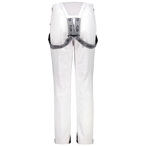 CMP Salopette Softshell Long Pants White Black Woman - M