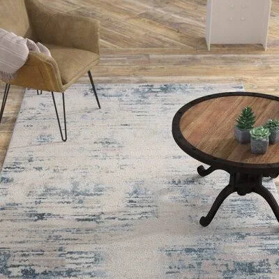 Edna Cream/Teal Area Rug 17 Stories Rug Size: Rectangle 12& x 15&