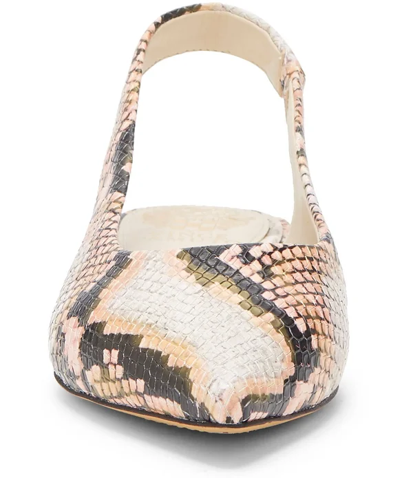 Vince Camuto Chachen Flat - Women's - Brown Snake Print - Size 6.5