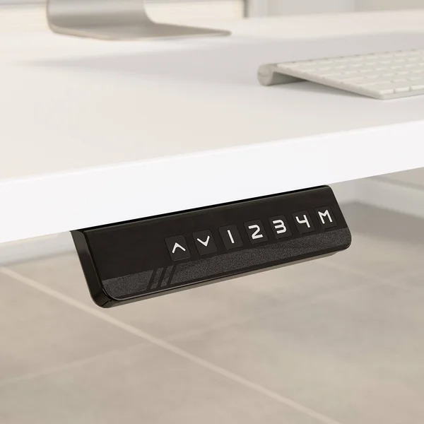 Move 60 Series by Bush Business Furniture 48W x 24d Height Adjustable Standing Desk Modern Hickory - M6S4824MHBK