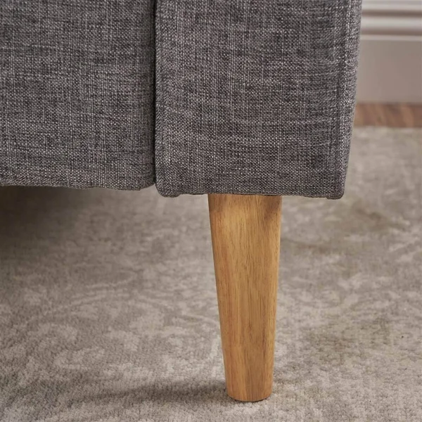 Noble House Sawyer Club Chair in Gray and Natural