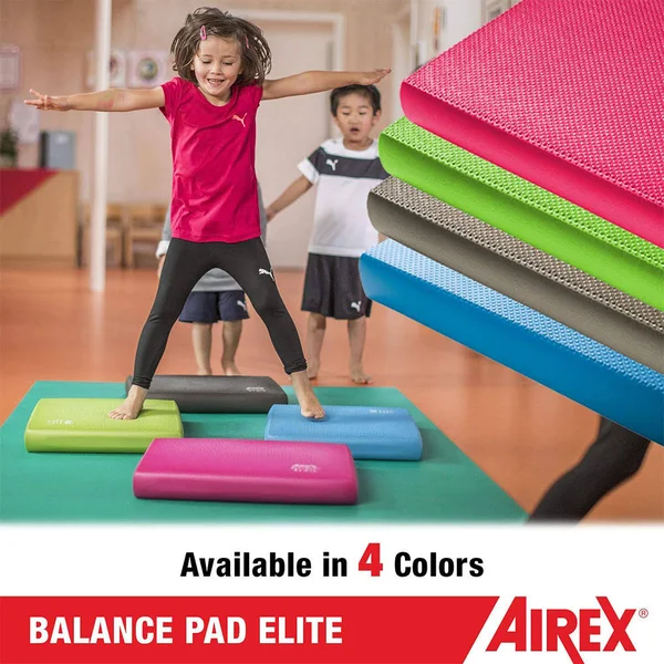 Airex Elite Gym Physical Therapy Workout Yoga Exercise Foam Balance Pad, Gray, Grey