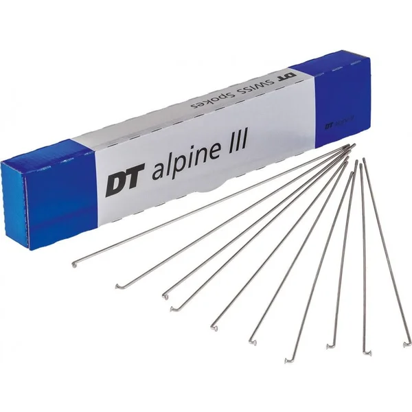 DT Swiss Alpine III Silver Spokes - 13, 15, 14 G \x3d 2.34, 1.8, 2 mm