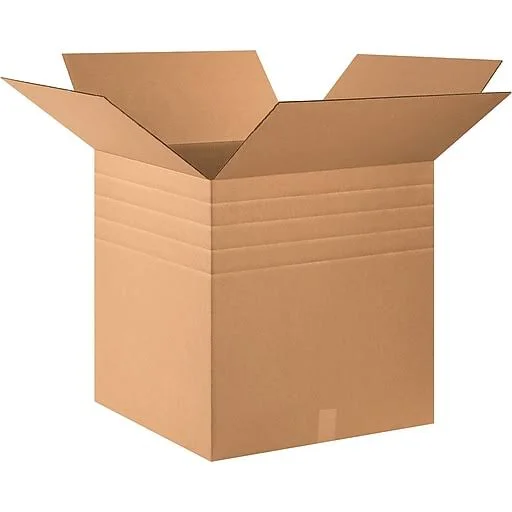 24x22 x 24x22 x 24x22 Multi-Depth Shipping Boxes - 32 ECT, Brown, 15/Bundle (BS242424MD)