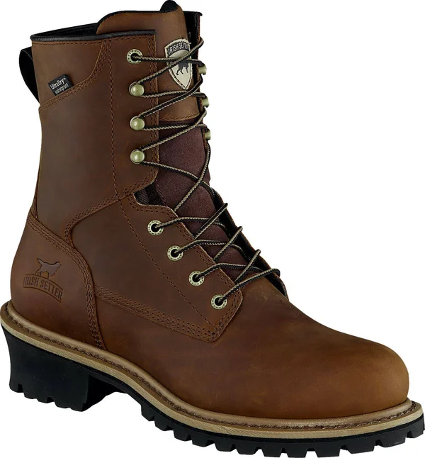 Irish Setter Mesabi 8 inch Soft Toe Brown, Men's, Size: 13