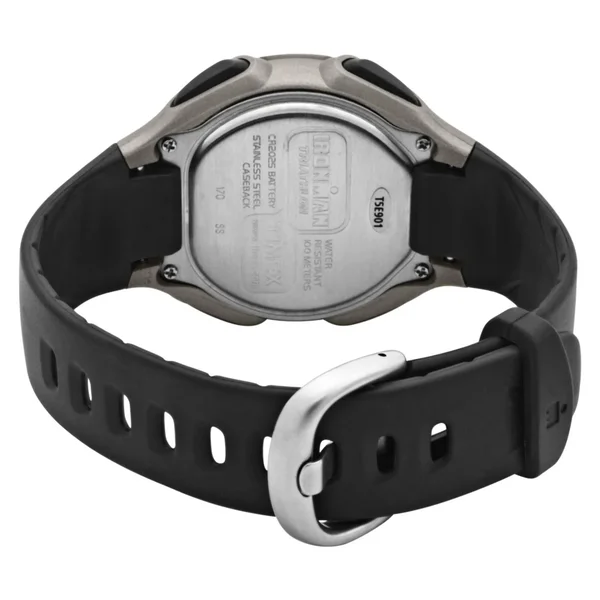 Timex Ironman Classic 30 Full-Size Watch Black/Gray/Orange Accent