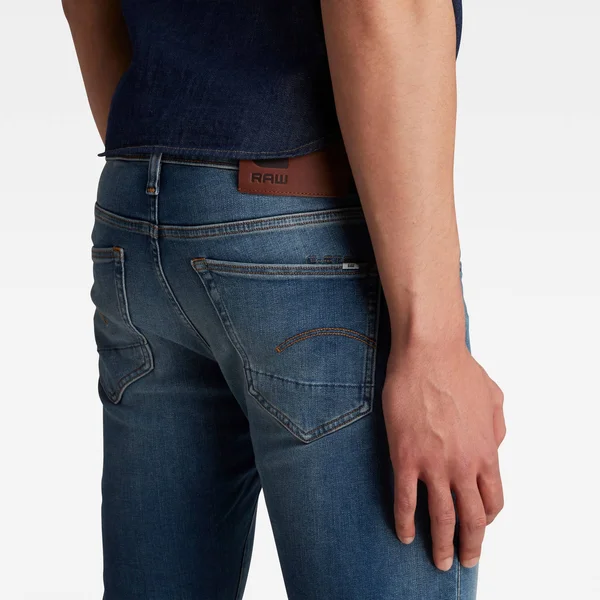 G-Star Raw Men 3301 Slim Jeans Medium Blue Size 30-36