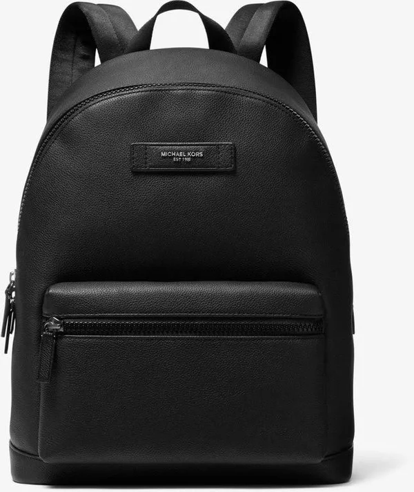 Michael Kors Pebbled Leather Backpack - Black - Backpacks