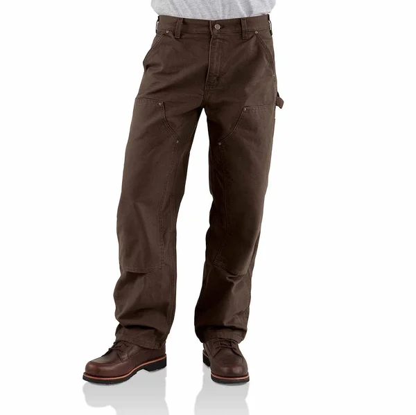 Carhartt Men's Washed-Duck Double-Front Work Dungaree (30x36 Dark Brown)