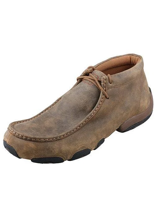 Twisted x Men's MDM0003 Driving Moc, Bomber Leather