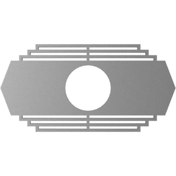 Ekena Millwork CMPP28X14CSAPG 28x22W x 14x22H x 7 3/8x22ID x 3/4x22P Chrysler Architectural Grade PVC Pierced Ceiling Medallion
