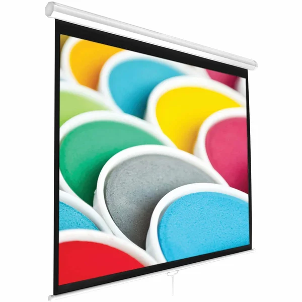 Universal Pull-Down Manual Projection Screen 72x22 Pyle Prjsm7206 - 64.25in x 4.75in x 4.60in