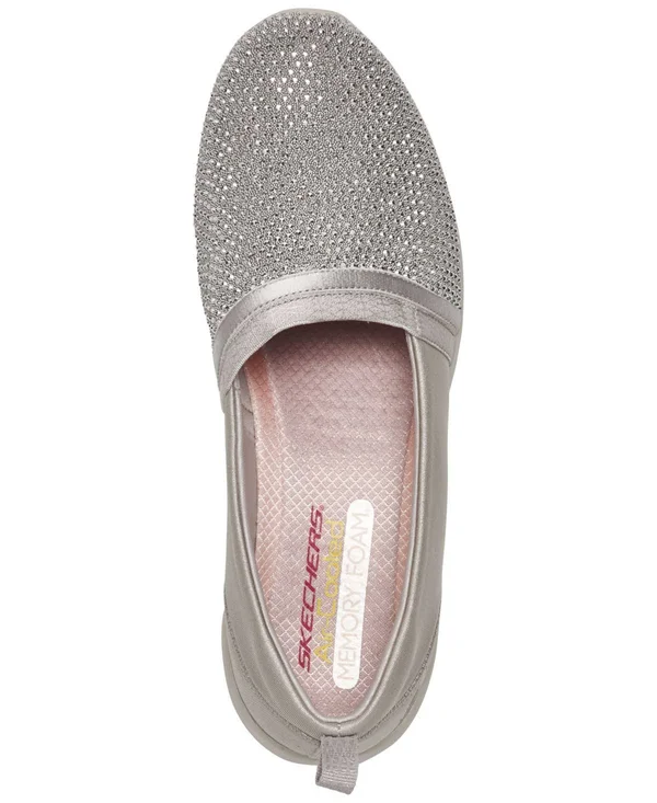 Women's Skechers Arya Shine and Glow Slip-On, Size: 5, Gray