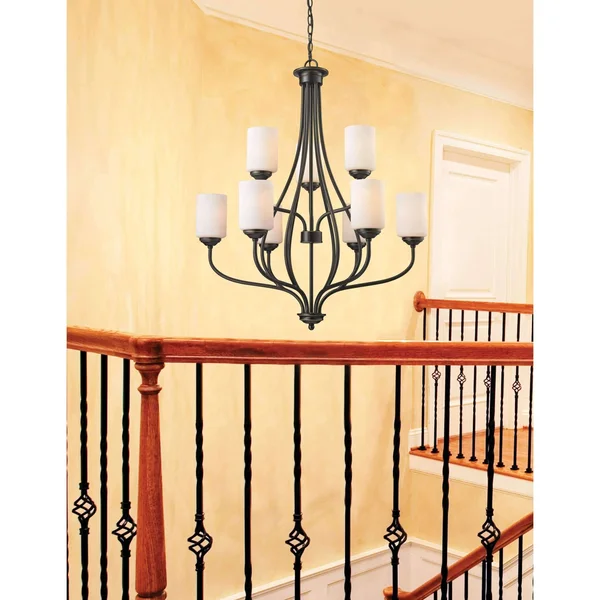 Z-Lite 414-9 Cardinal 9-Light Chandelier, Olde Bronze