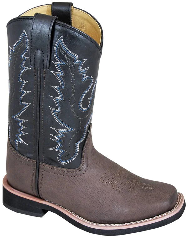 Smoky Mountain Boys Brown/Black Tyler Square Toe Western Cowboy Boots