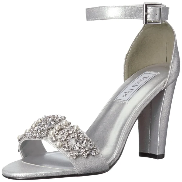 Touch UPS Women's Felicity Jeweled Sandal, Size: 6 M, Silver