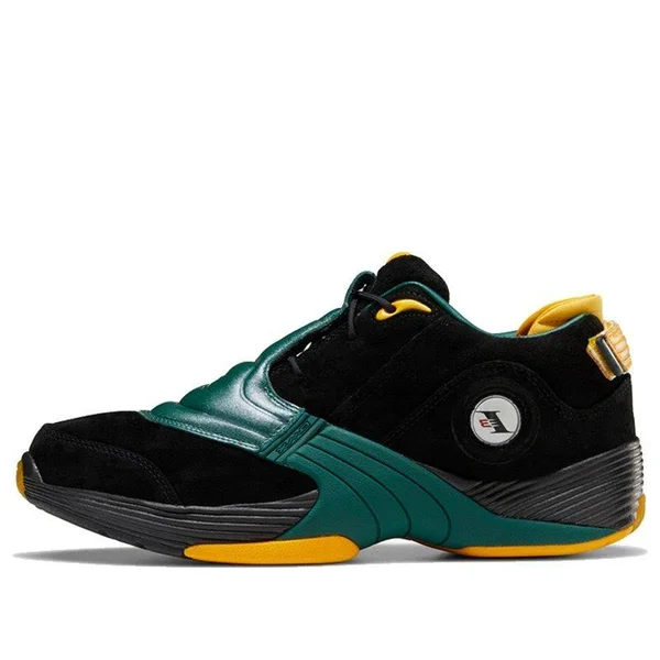Reebok Answer 5 &Bethel High School& Black/Dark Green/Fierce Gold Basketball Shoes/Sneakers FX7199 (US Size 10)