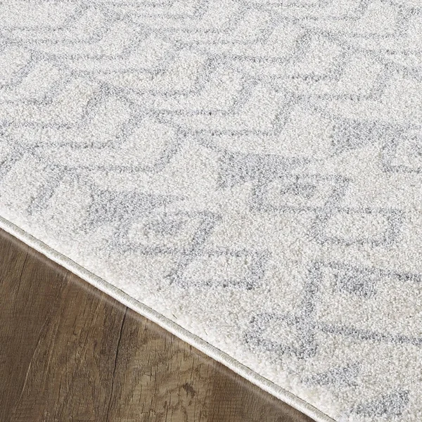 Totti Loops Cream/Gray 9 Feet x 12 Feet Southwestern Rug