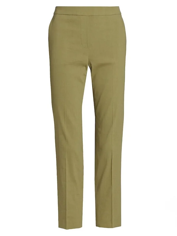 Theory Women's Treeca Pull-On Crop Pants - Sprig - Size 6