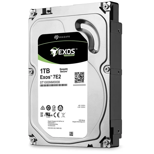 Seagate Exos 7E2 1 TB Internal HDD - 3.5x22 - ST1000NM0008 - SATA 6Gb/s - 7, 200 rpm