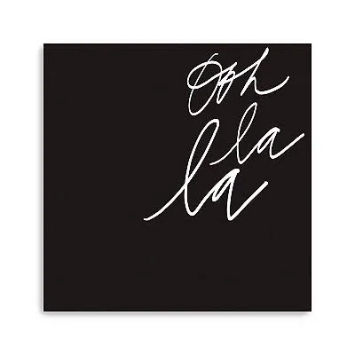 Ooh La La Cursive Canvas Art Print, 20x20 in.