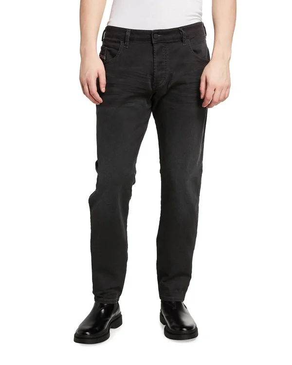 Diesel Men's D-Bazer Slim-Straight Jeans Charcoal/Gray