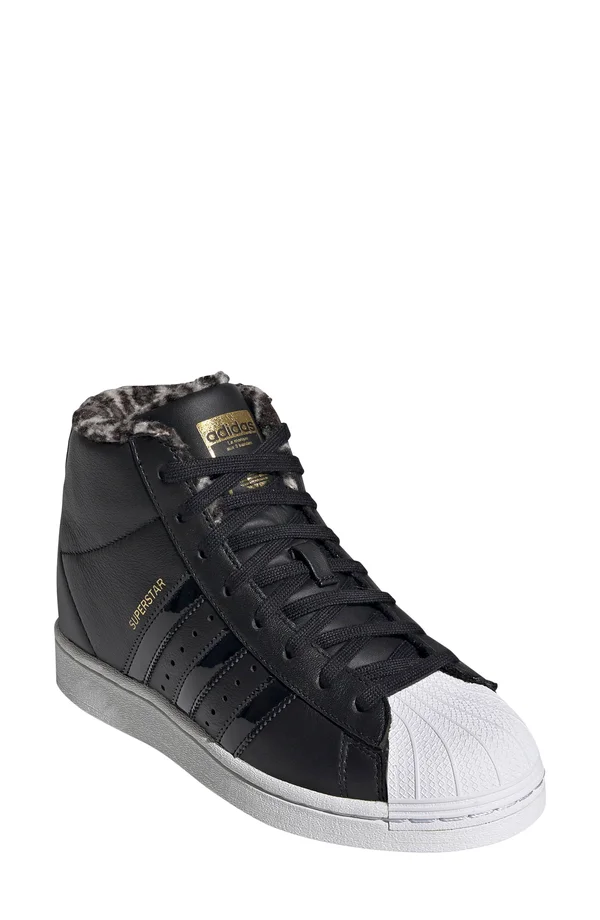 Adidas Superstar Up Shoes Black 9 - Womens Originals High Tops